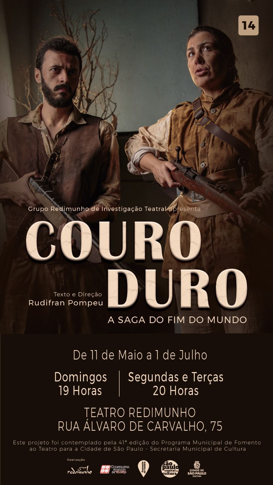 Cena do espetáculo Couro Duro