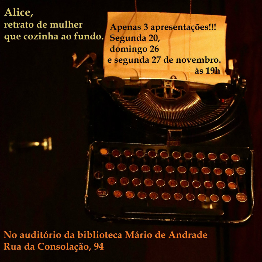 Alice, Retrato de Mulher Que Cozinha ao Fundo