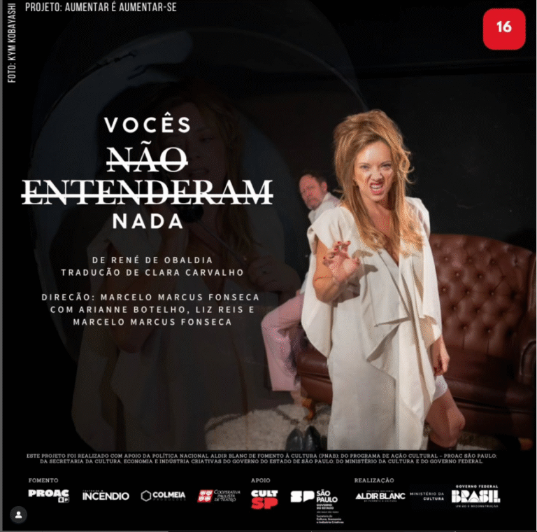 Vocês não entenderam nada Teatro do Incêndio – a partir de A Babá (La Baby-sitter), de René de Obaldia